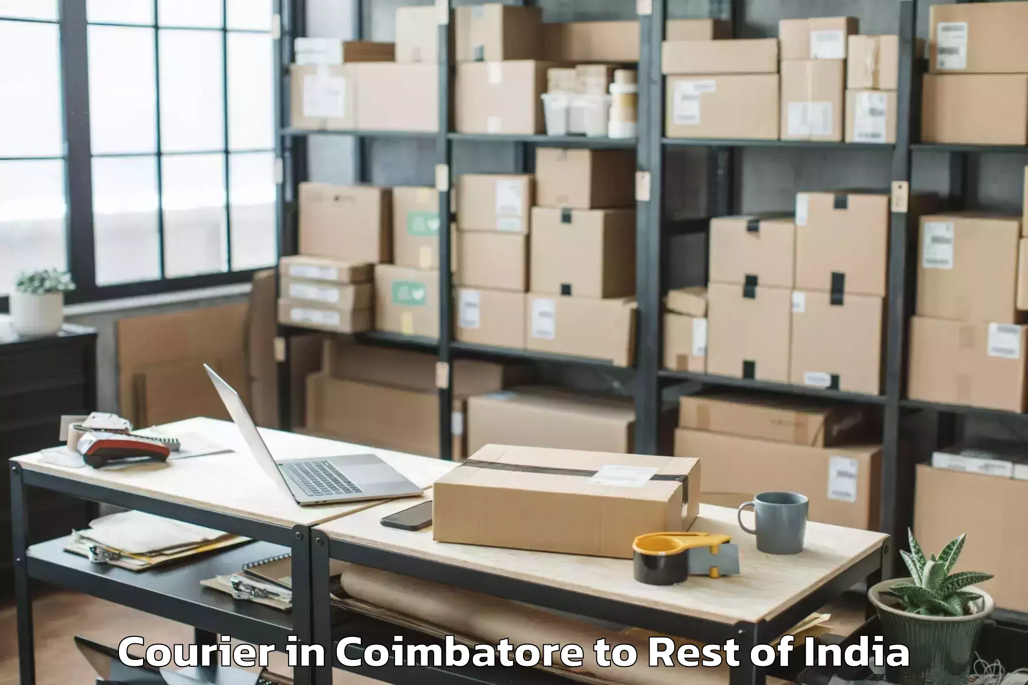 Easy Coimbatore to Chadoora Courier Booking